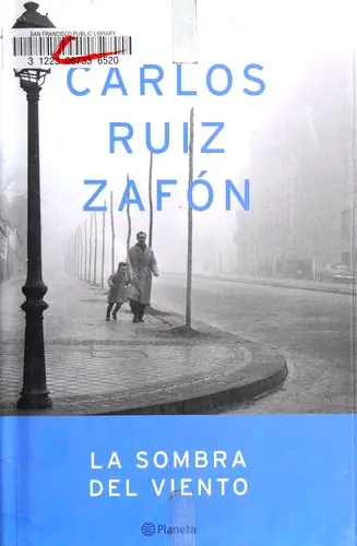 Cover of La sombra del viento by Carlos Ruiz Zafón