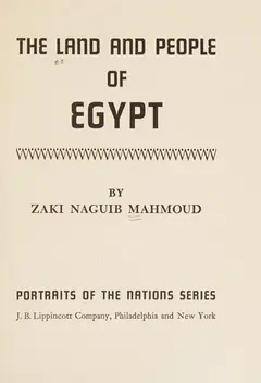 The land and people of Egypt cover