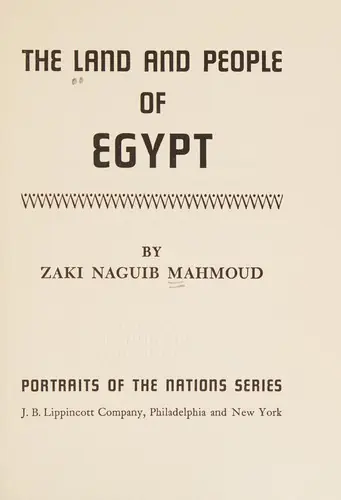 Cover of The land and people of Egypt by Zakī Najīb Maḥmūd