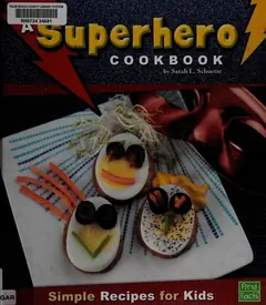 A superhero cookbook cover