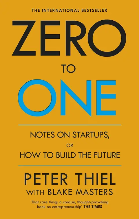 Cover of Zero To One by Blake Masters