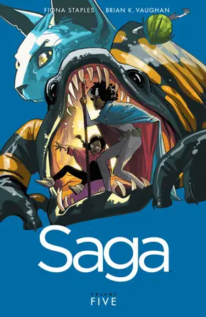 Cover of Saga, Vol. 5 by Brian K. Vaughan, Fiona Staples
