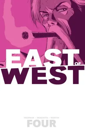 Cover of East of West, Vol. 4: Who Wants War? by Jonathan Hickman, Nick Dragotta