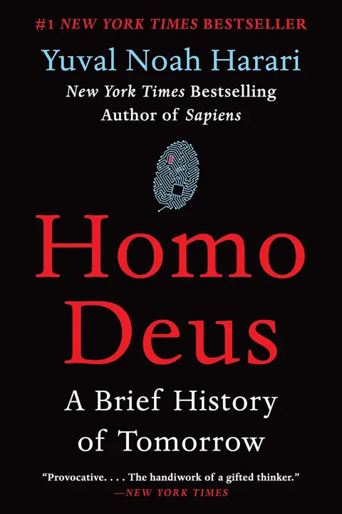 Cover of Homo Deus by Yuval Noah Harari