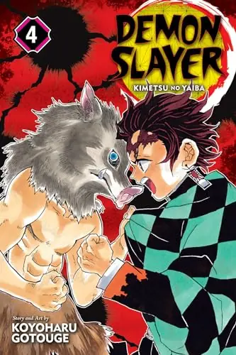 Cover of Demon Slayer: Kimetsu no Yaiba, Vol. 4 by Koyoharu Gotouge